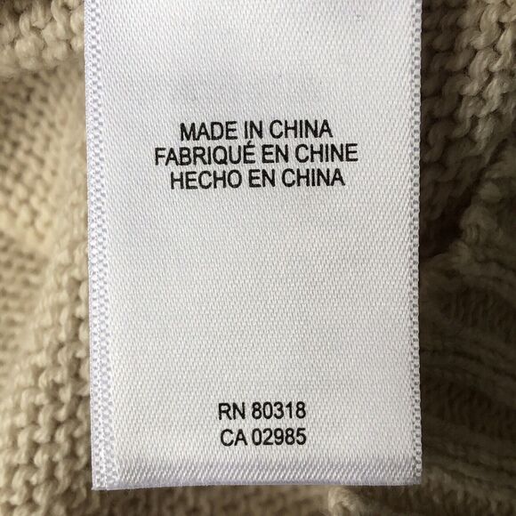 Lucky Brand Women’s Crochet Sweater Vest Beige / Ivory Small NWT - Picture 9 of 14